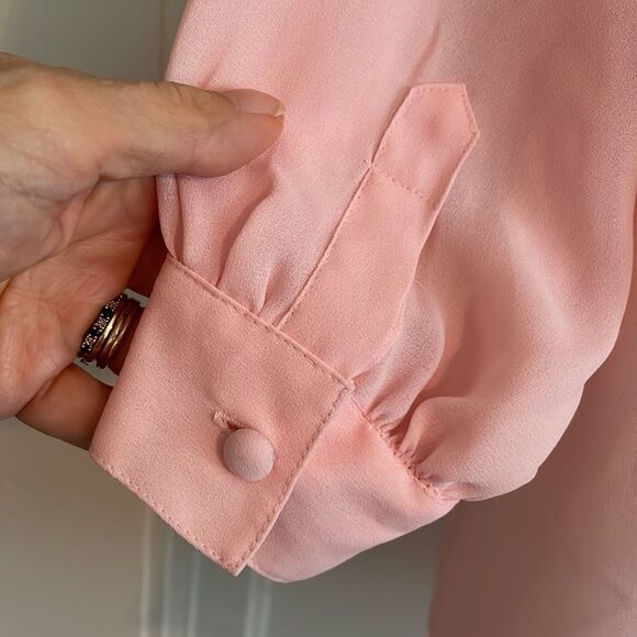 Vtg 80s/90s‎ Jean de Pierre light pink embroidered blouse - Picture 7 of 9